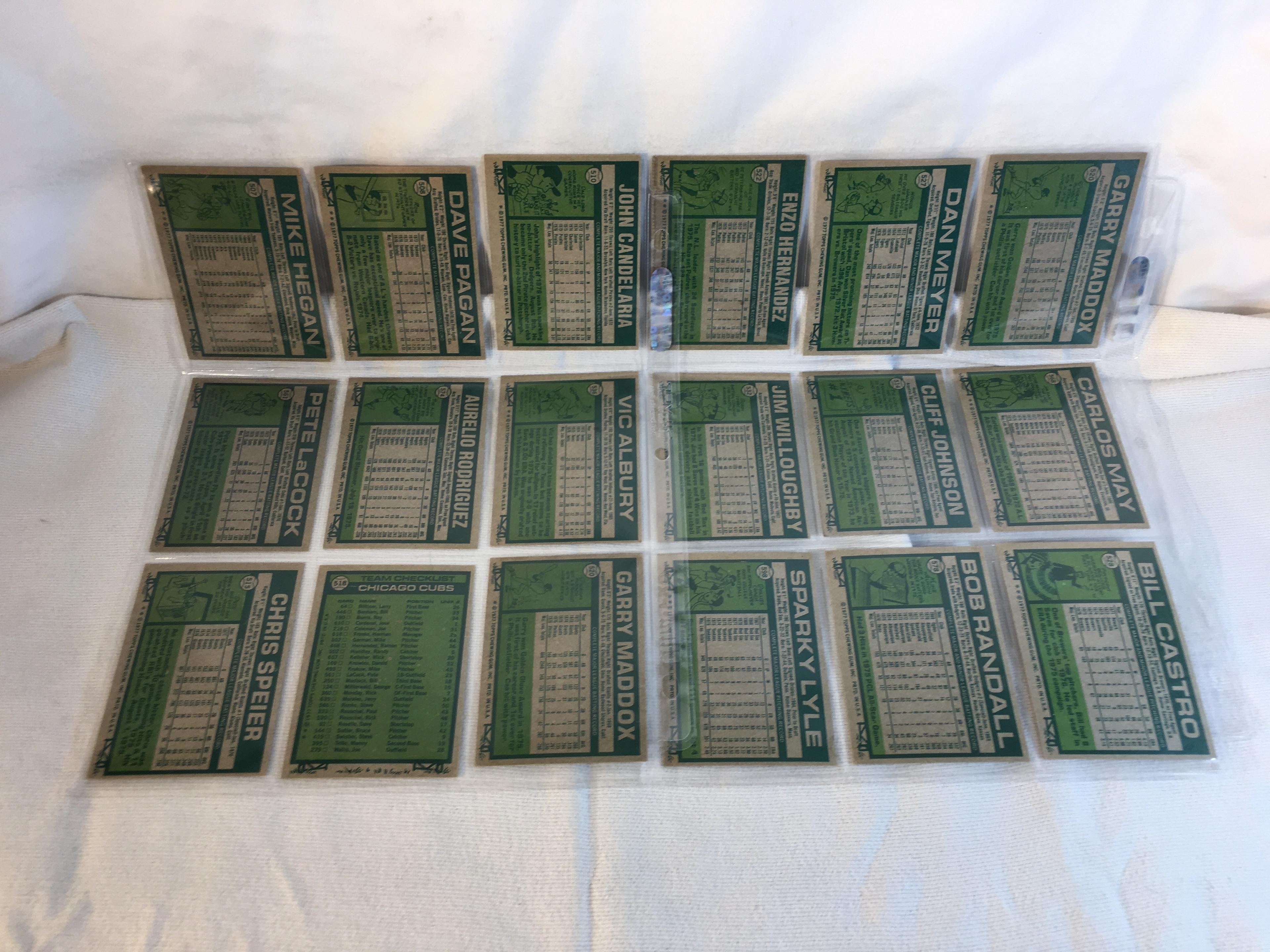 Lot of 18 Pcs Collector Vintage  MLB Baseball  Sport Trading Assorted Cards & Players - See Photos