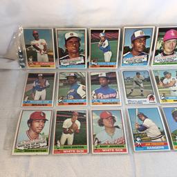 Lot of 18 Pcs Collector Vintage  MLB Baseball  Sport Trading Assorted Cards & Players - See Photos