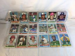 Lot of 18 Pcs Collector Vintage  MLB Baseball  Sport Trading Assorted Cards & Players - See Photos