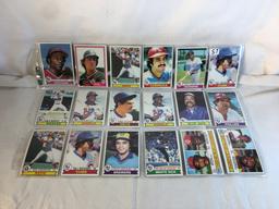 Lot of 18 Pcs Collector Vintage  MLB Baseball  Sport Trading Assorted Cards & Players - See Photos