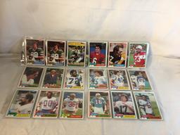 Lot of 18 Pcs Collector Vintage  NFL Football Sport Trading Assorted Cards & Players - See Photos