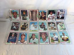 Lot of 18 Pcs Collector Vintage  MLB Baseball  Sport Trading Assorted Cards & Players - See Photos