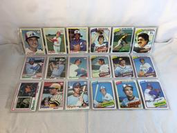 Lot of 18 Pcs Collector Vintage  MLB Baseball  Sport Trading Assorted Cards & Players - See Photos