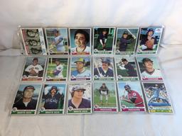 Lot of 18 Pcs Collector Vintage  MLB Baseball  Sport Trading Assorted Cards & Players - See Photos