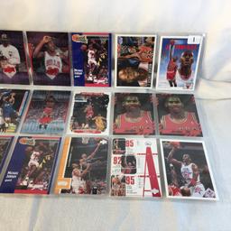 Lot of 18 Pcs Collector Modern NBA Basketball Sport Trading Assorted Cards and Players -See Photos