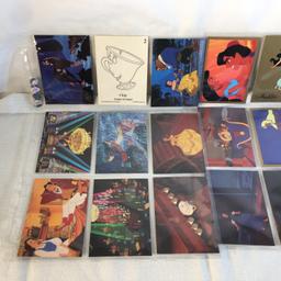 Lot of 18 Pcs Collector Modern Assorted Disney Characters Trading Game Cards - See Pictures