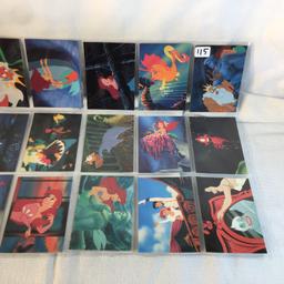 Lot of 18 Pcs Collector Modern Assorted Disney Characters Trading Game Cards - See Pictures