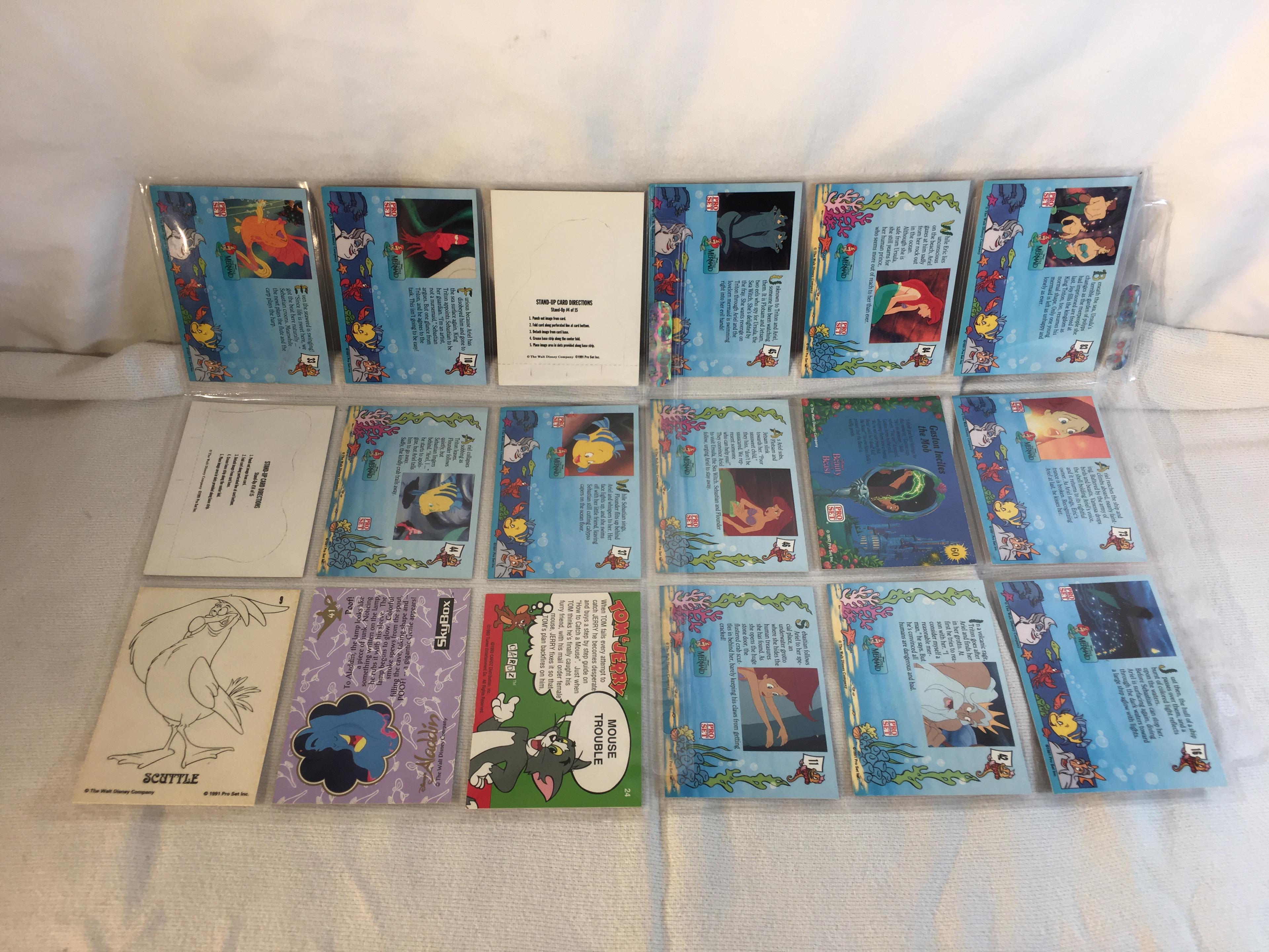 Lot of 18 Pcs Collector Modern Assorted Disney Characters Trading Game Cards - See Pictures