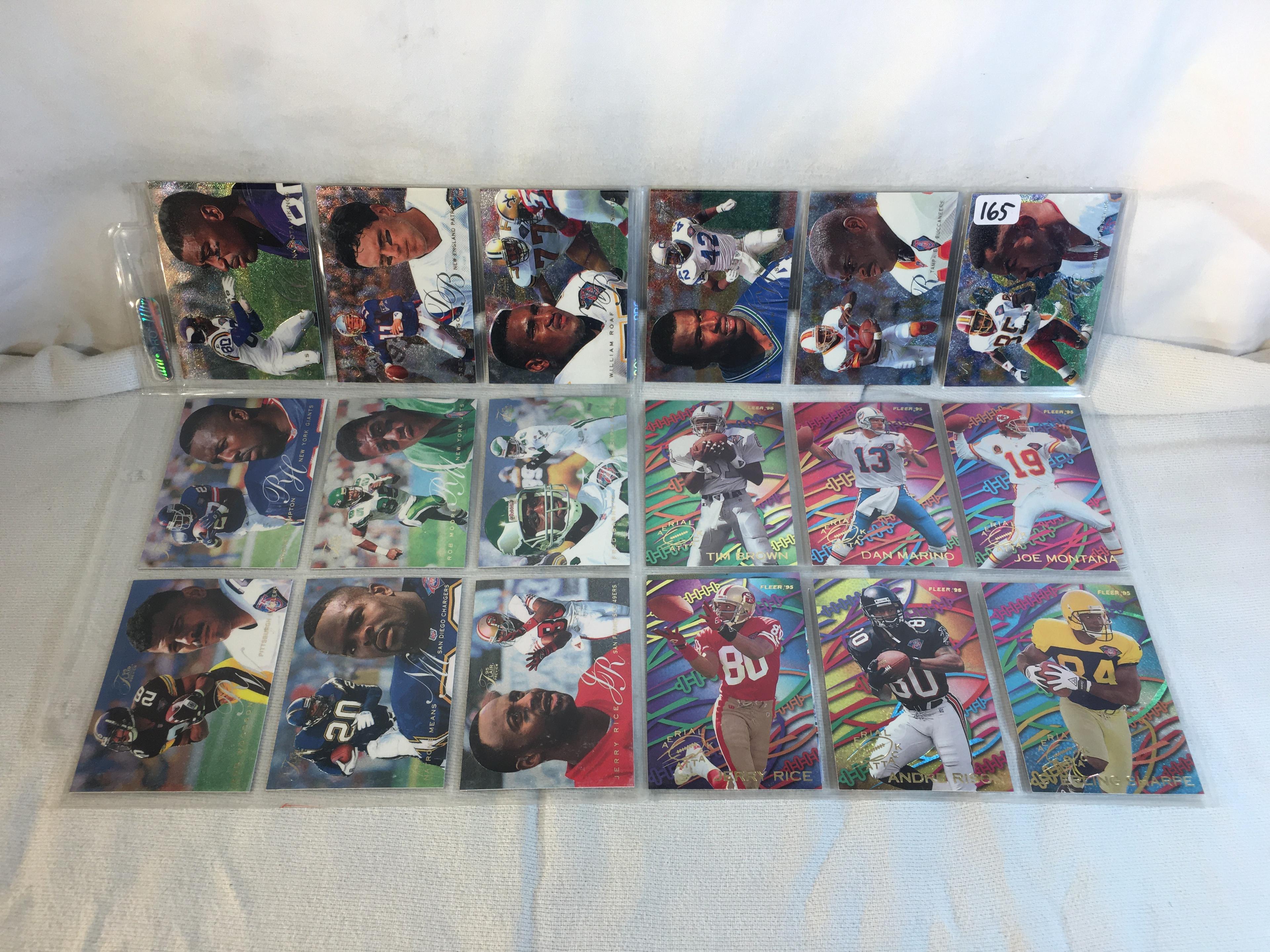 Lot of 18 Pcs Collector Modern NFL Football Sport Trading Assorted Cards and Players -See Pictures