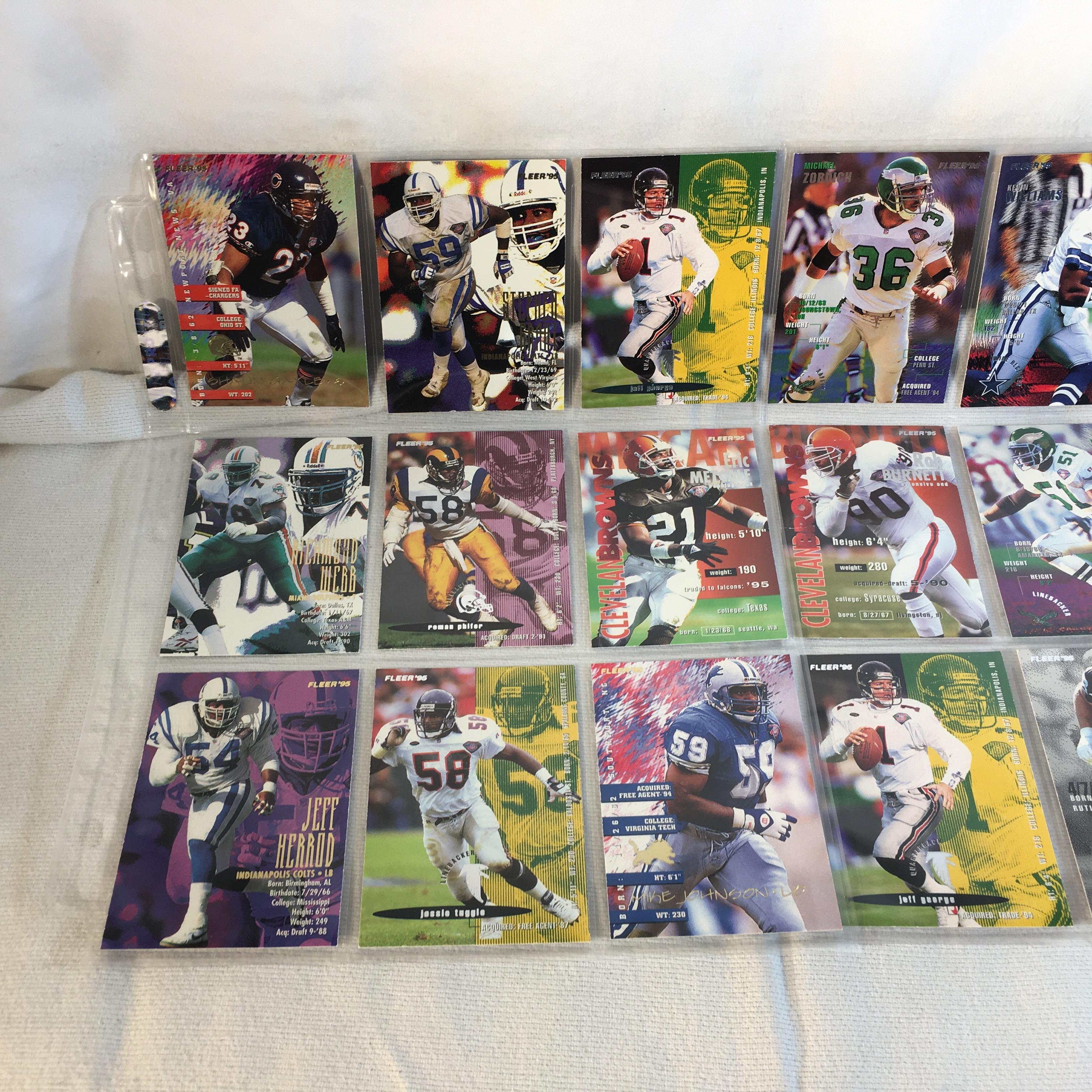 Lot of 18 Pcs Collector Modern NFL Football Sport Trading Assorted Cards and Players -See Pictures