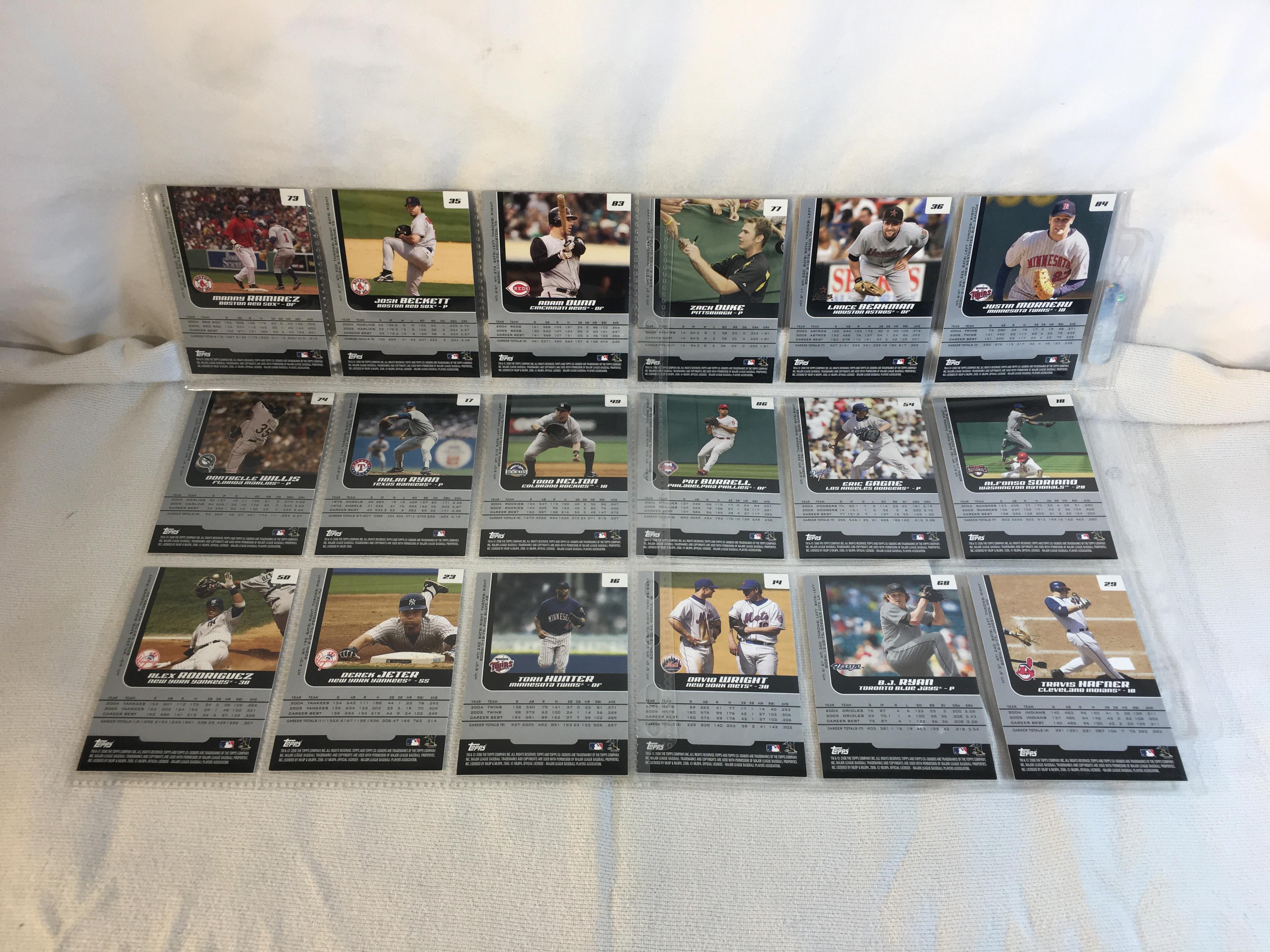 Lot of 18 Pcs Collector Modern MLB Baseball Sport Trading Assorted Cards and Players - See Photos