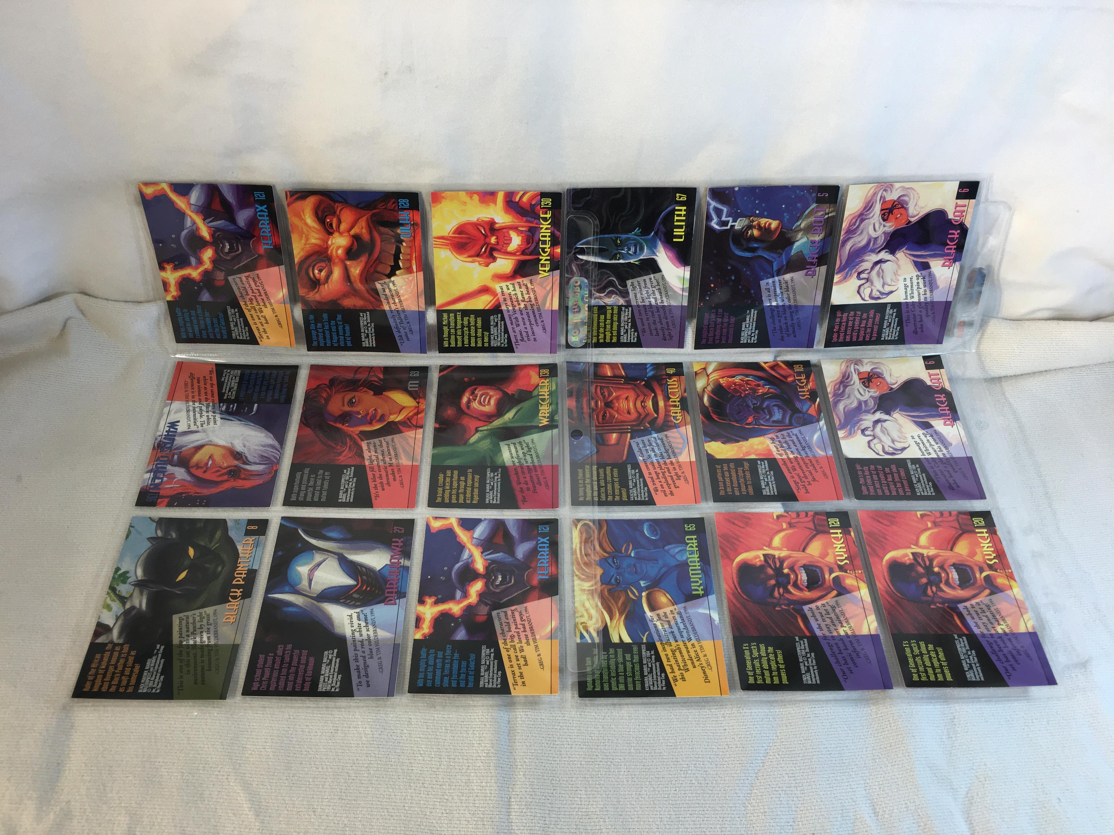 Lot of 18 Pcs Collector Modern Assorted DC and Marvel Super Heroes Trading Game Cards -See Photos