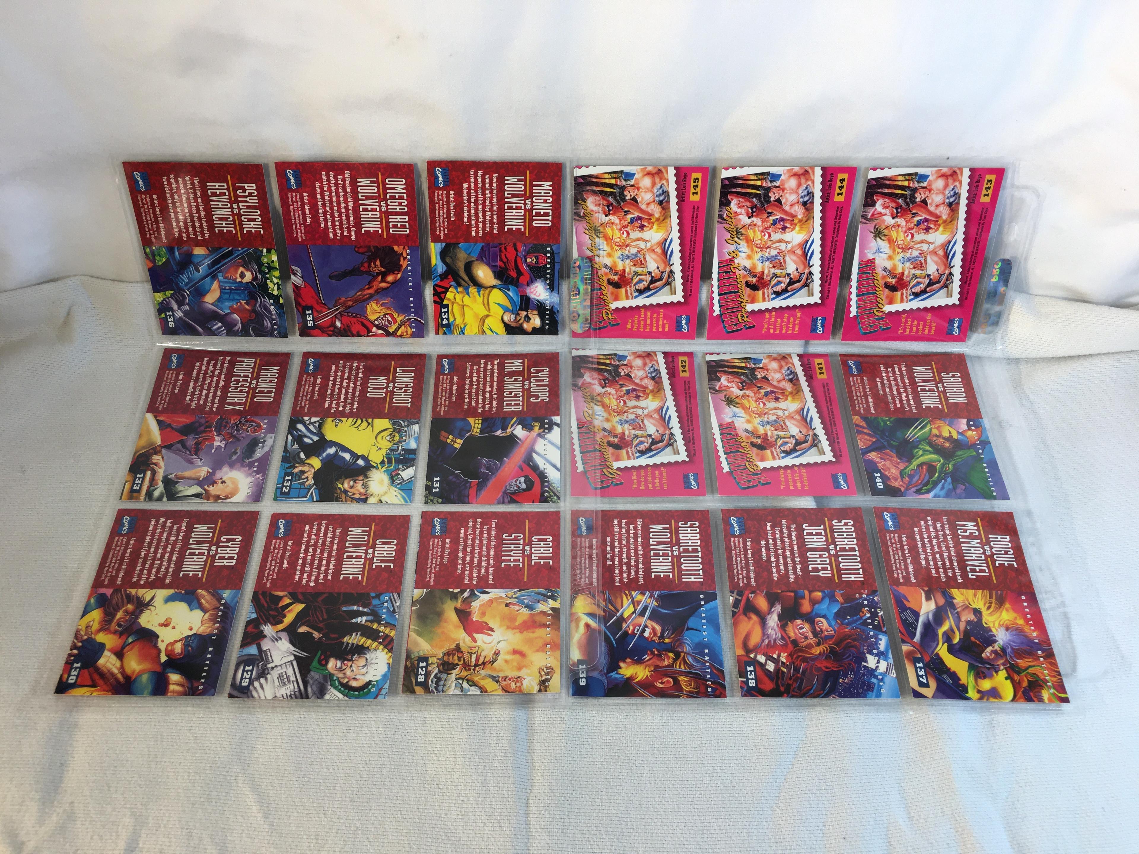 Lot of 18 Pcs Collector Modern Assorted DC and Marvel Super Heroes Trading Game Cards -See Photos