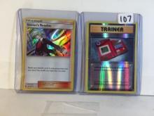 Lot of 2 Pcs Collector Modern Pokemon TCG Assorted Trainer Trading Game Cards - See Photos