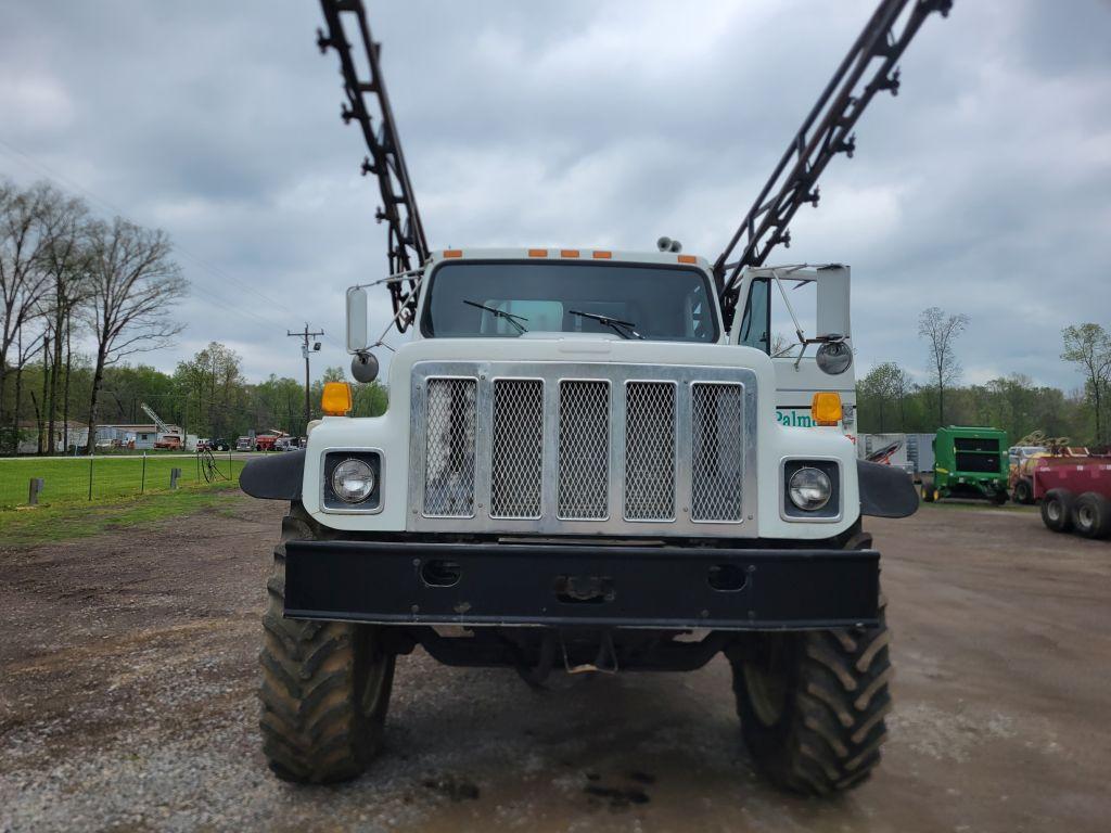 1998 INTERNATIONAL 2554 4X2 STABLY BOOM SPRAYER TRUCK, FOAM MARKER, 1300 GA