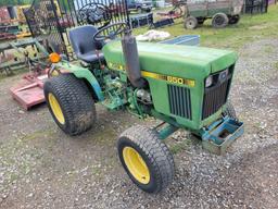 JOHN DEERE 650 TRACTOR,RUNS/DRIVES, HOURS SHOWING 1699, SN:CH060S019500