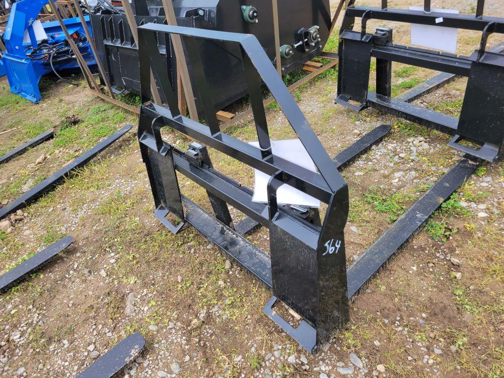 UNUSED MOWER KING 2024 QA 48" PALLET FORKS, **SELLS ABSOLUTE**