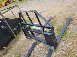 UNUSED MOWER KING 2024 QA 48" PALLET FORKS, **SELLS ABSOLUTE**