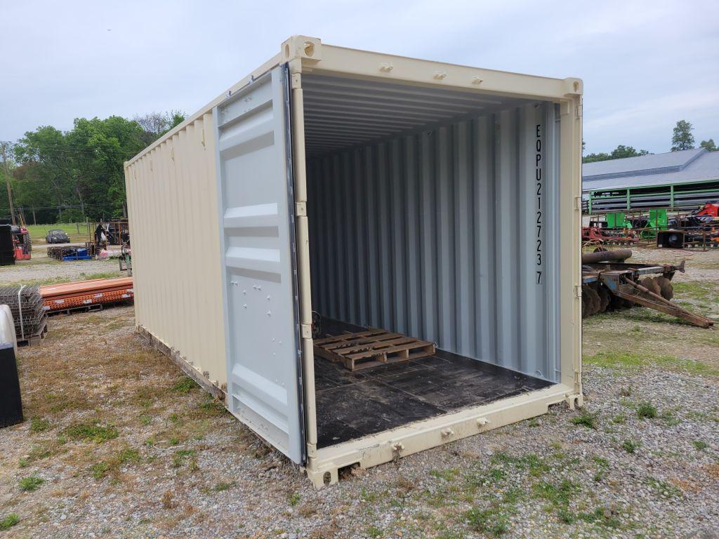 2024 BEIGE 20' x 8' SHIPPING CONTAINER, SN: SUCL273916