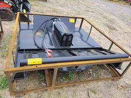 UNUSED 2024 MOWER KING SSRC SKID STEER BRUSH CUTTER, 77", SN:SSRC24020102B,