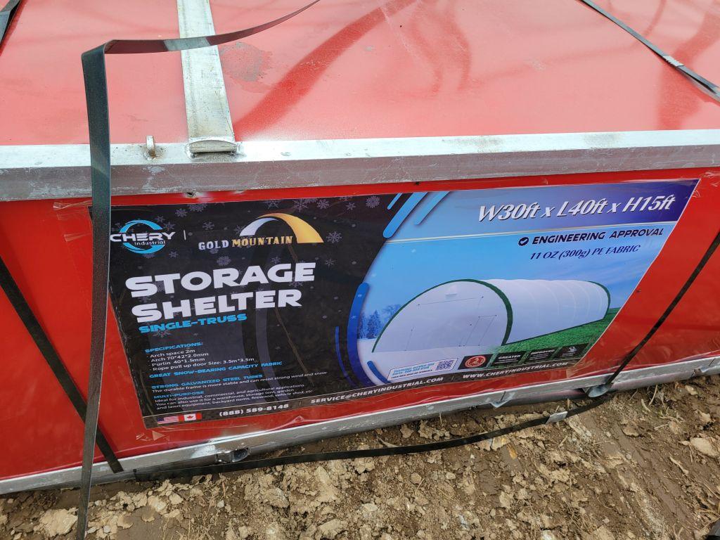 2024 UNUSED GOLDEN MOUNTAIN DOME STORAGE SHELTER, CSA/ TUV SNOW RATING TEST