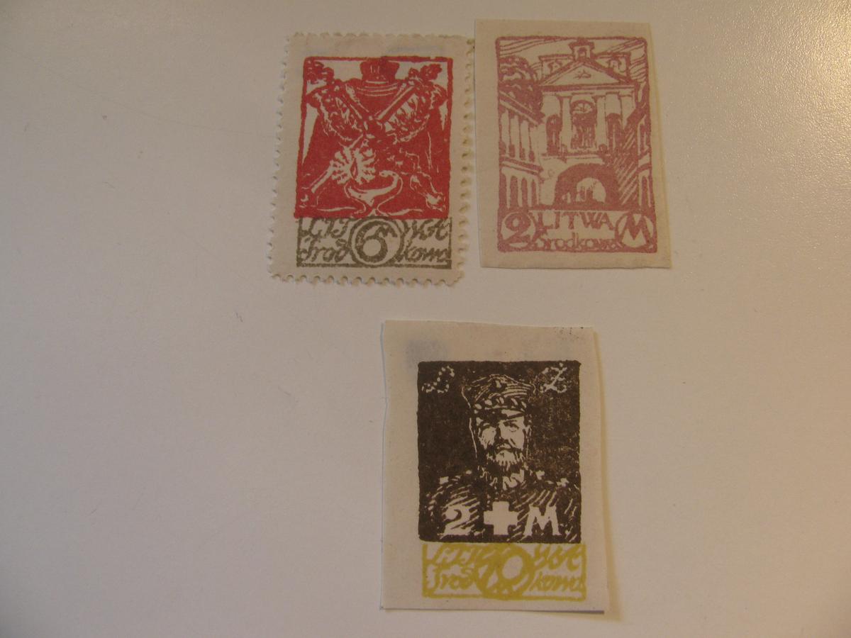 3 Lithuania Unused  Stamp(s)