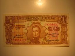 Foreign Currency: Uruguay  1 Peso (UNC)