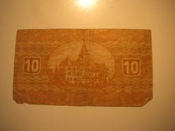 Foreign Currency: 1919 Austria 10 Heller Notgeld