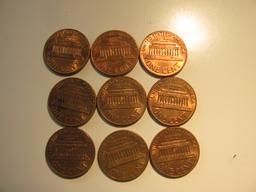 US Coins: 9xBU/Clean 1970-D pennies