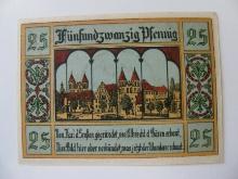 Foreign Currency: 1921 Germany 25 Pfennig Notgeld (UNC)