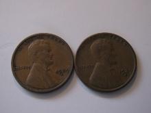 US Coins: 2x1929-S  Wheat Pennies