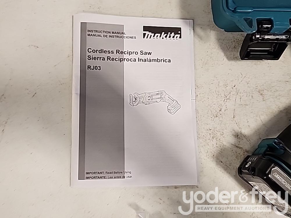 Makita  12 V Max Cxt Lit Ion Cordless Recip Saw, RJ03R1 (1 Yr Factory Warranty) Recon