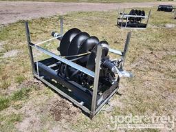 Unused 2024 JCT Hydraulic Auger Drive, Bits, QA 12", 18" Alloy Bits to suit Skidsteer