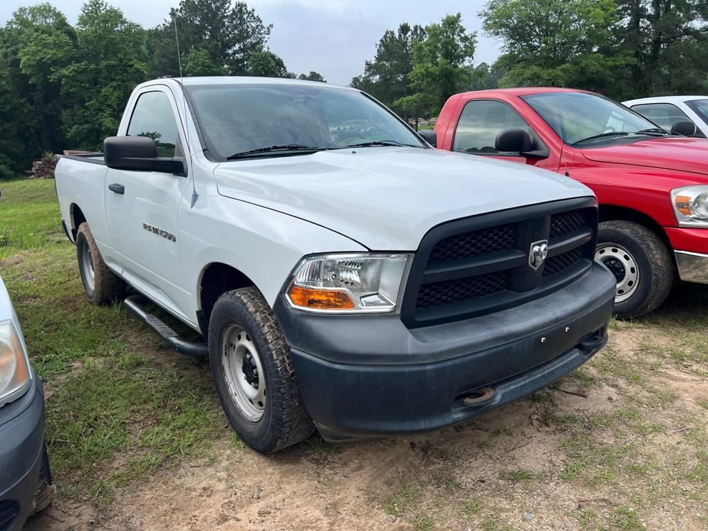 2012 DODGE RAM 1500 TRUCK, 170,508+mi,  V6 GAS, AUTO, PS,AC, S# 3C6JD6AK6CG