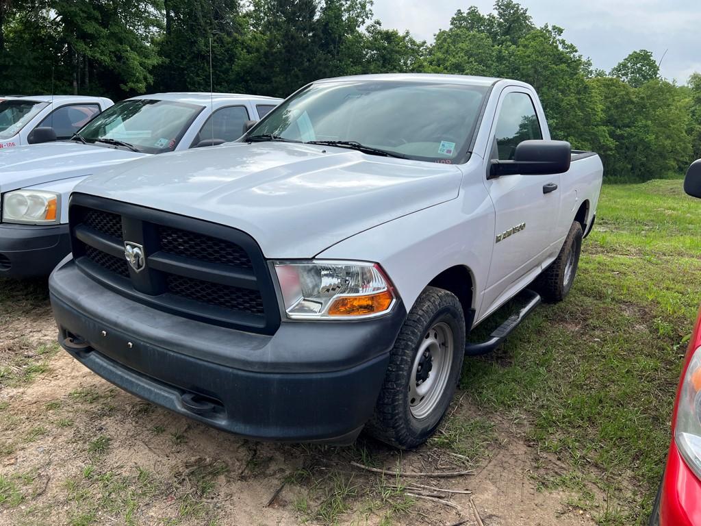 2012 DODGE RAM 1500 TRUCK, 170,508+mi,  V6 GAS, AUTO, PS,AC, S# 3C6JD6AK6CG