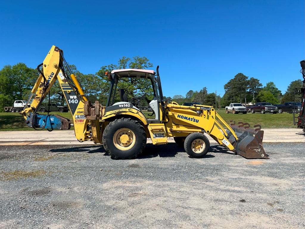 2005 KOMATSU WB140 BACKHOE, 4,231 Hours,  2WD, OPEN ROPS, - SELLS WITH OKAD