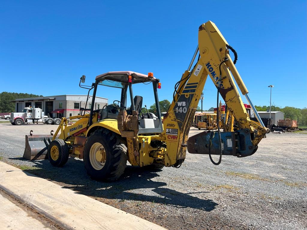 2005 KOMATSU WB140 BACKHOE, 4,231 Hours,  2WD, OPEN ROPS, - SELLS WITH OKAD