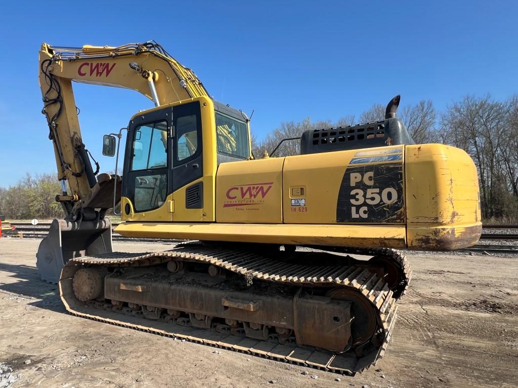 2011 KOMATSU PC350LC-10 EXCAVATOR, 5,101 Hours,  54" DIGGING BUCKET, HYDRAU