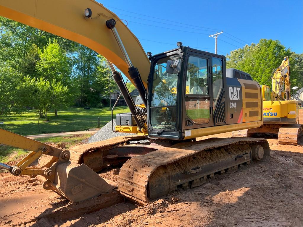 2012 CATERPILLAR 324EL EXCAVATOR, 4,906 Hours,  LONG REACH,CAB & AIR, S# PN