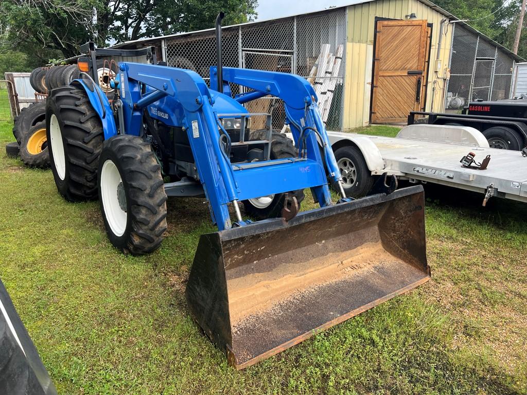 NEW HOLLAND TN65 LOADER TRACTOR, 1862+ hrs,  DIESEL, 3PT, PTO, REMOTES, W/