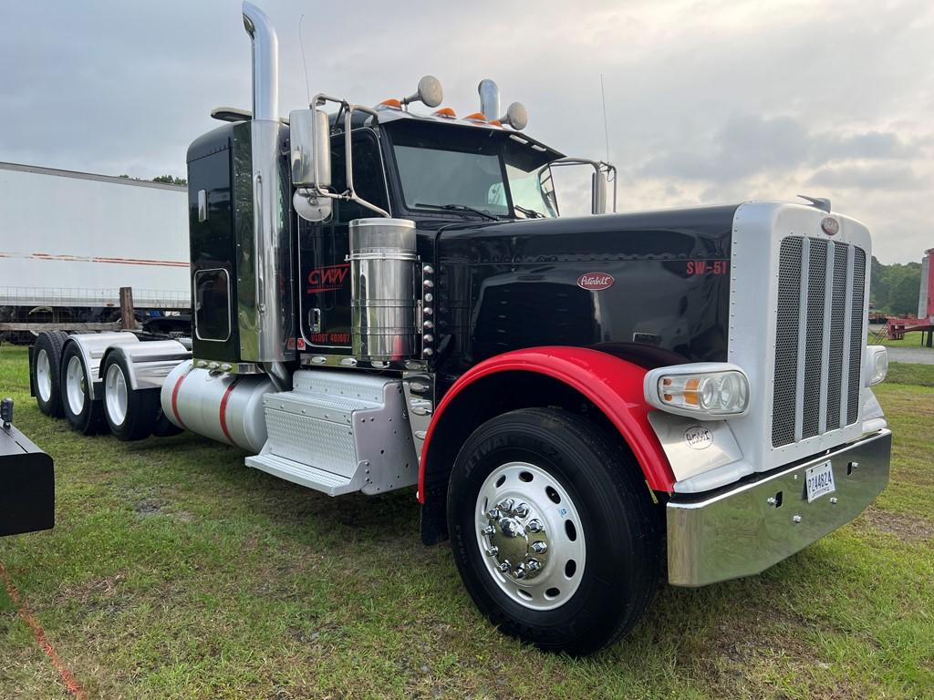 2017 PETERBILT 389 TRUCK TRACTOR,  HEAVY HAUL, SMALL FLATTOP SLEEPER, 4 AXL