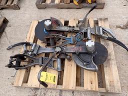 (2) STANLEY HYD RAIL SAWS, & (2) SAW ARMS