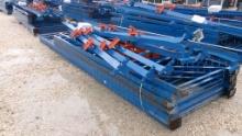 LOT OF HEAVY DUTY PALLET RACKING,  16' DEEP X 17' TALL X 12' BACK W/TRACKS,