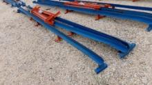 LOT OF HEAVY DUTY PALLET RACKING TRACKS,  16' LONG, ADJUSTABLE TO 4', BRACE