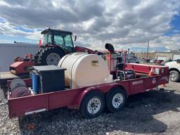 2012 HOTSY 1280SSG TRAILER MOUNTED STEAM CLEANER,  UP# STC1002, S# 162310-0