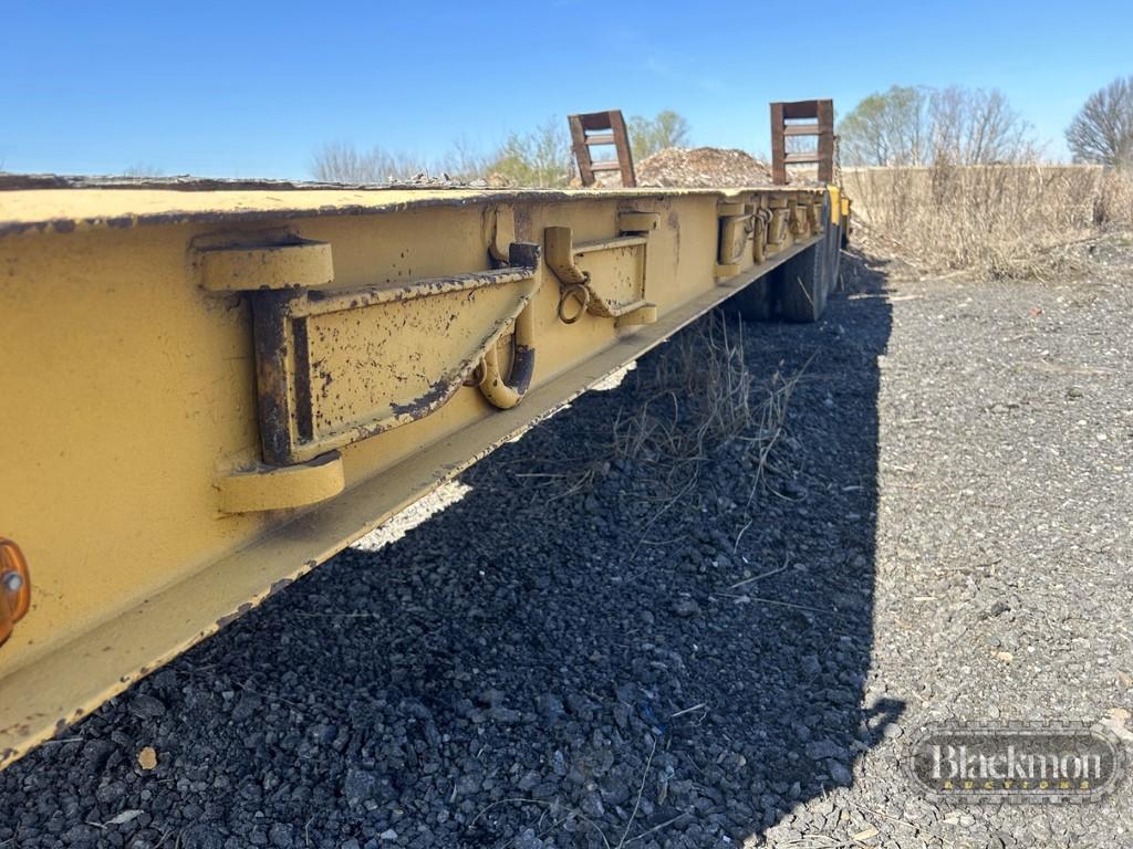 HYSTER LOWBOY TRAILER,  TANDEM AXLE, DUAL TIRE, 8.25X15TIRES ON DAYTON RIMS