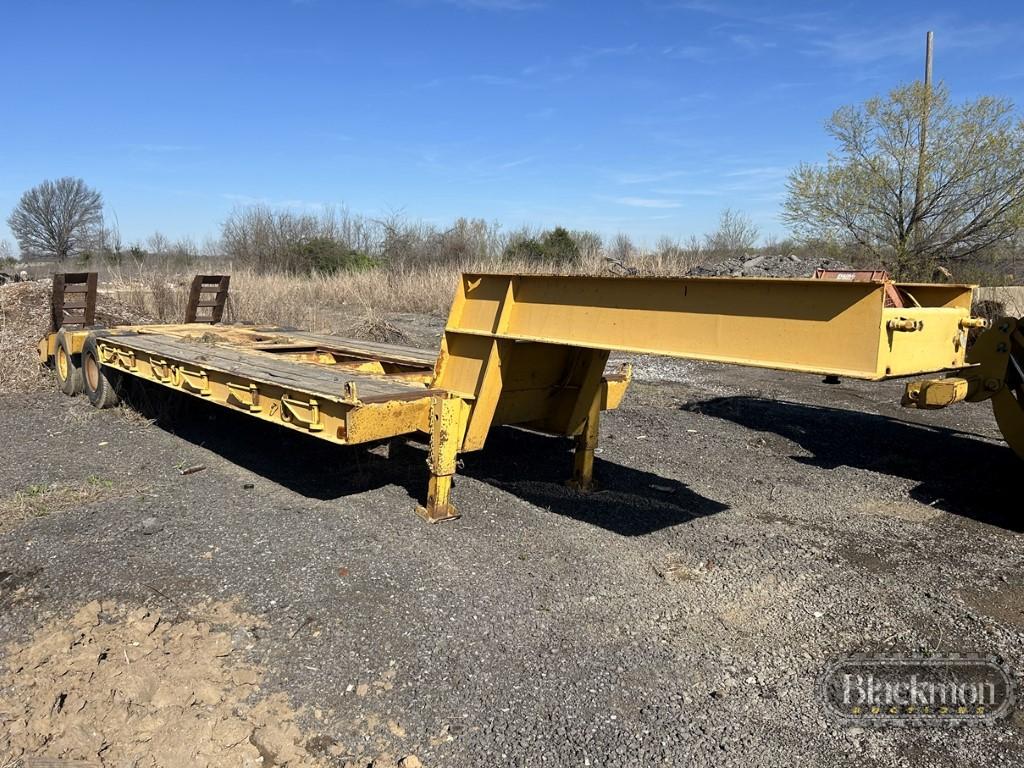 HYSTER LOWBOY TRAILER,  TANDEM AXLE, DUAL TIRE, 8.25X15TIRES ON DAYTON RIMS