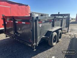 2023 MAXX-D GOOSENECK HYDRAULIC DUMP TRAILER,  8,000 LB AXLES, TANDEM AXLE,