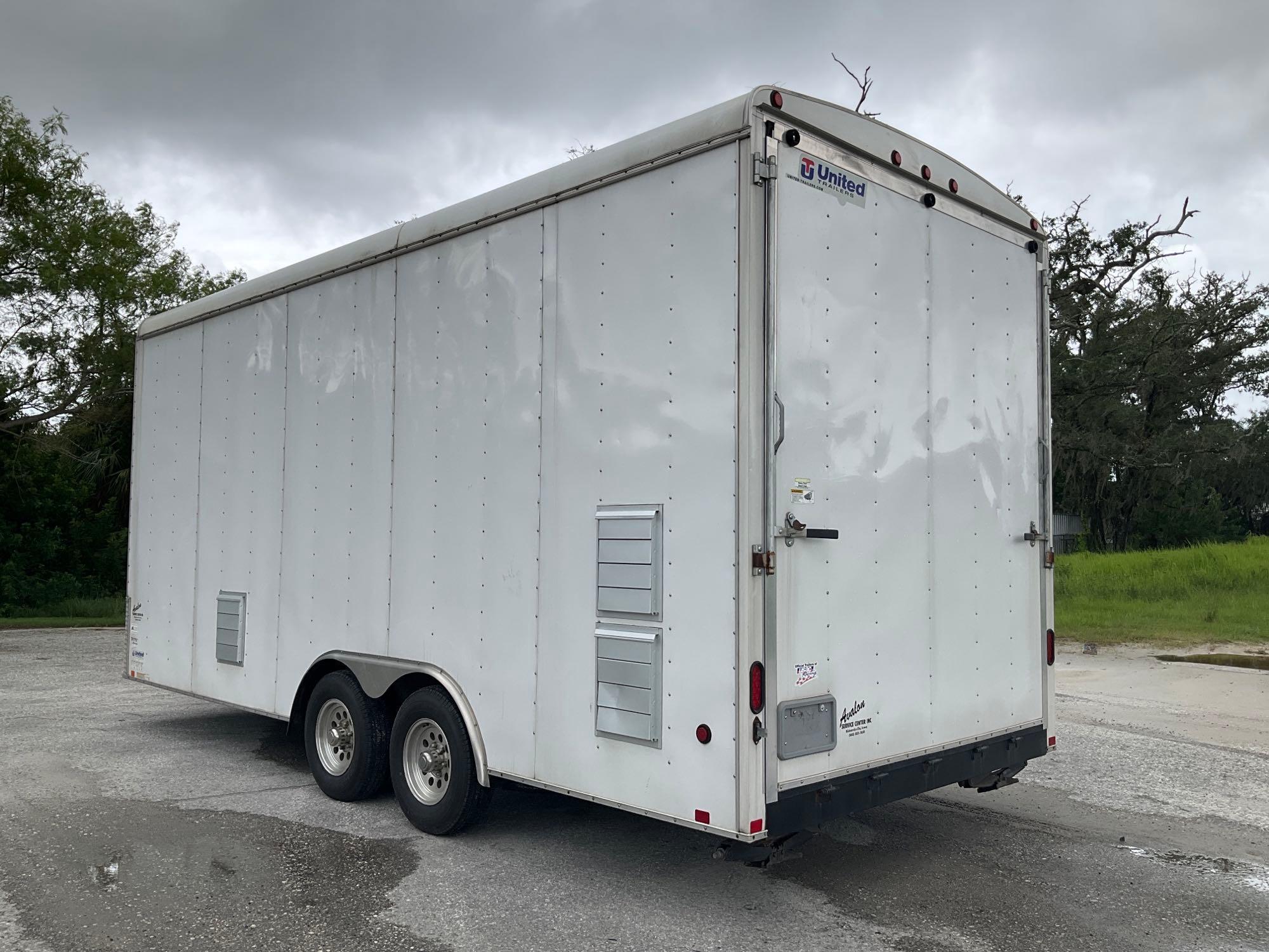 UNITED EXPRESS LINE ENCLOSED TRAILER, BOX APPROX 20FT LONG