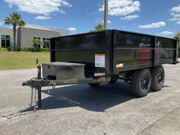 UNUSED 2024 CARRY-ON DUMP TRAILER MODEL TRA/REM 6X10DUMPDO10K-24HS, GVWR 9990,...APPROX 10FT DECK...